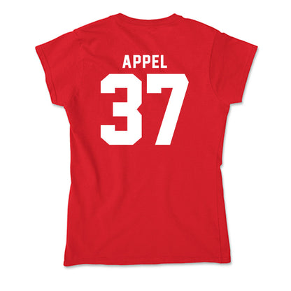 Bradley - NCAA Baseball : Brady Appel - Soft Style Women’s T-Shirt-1