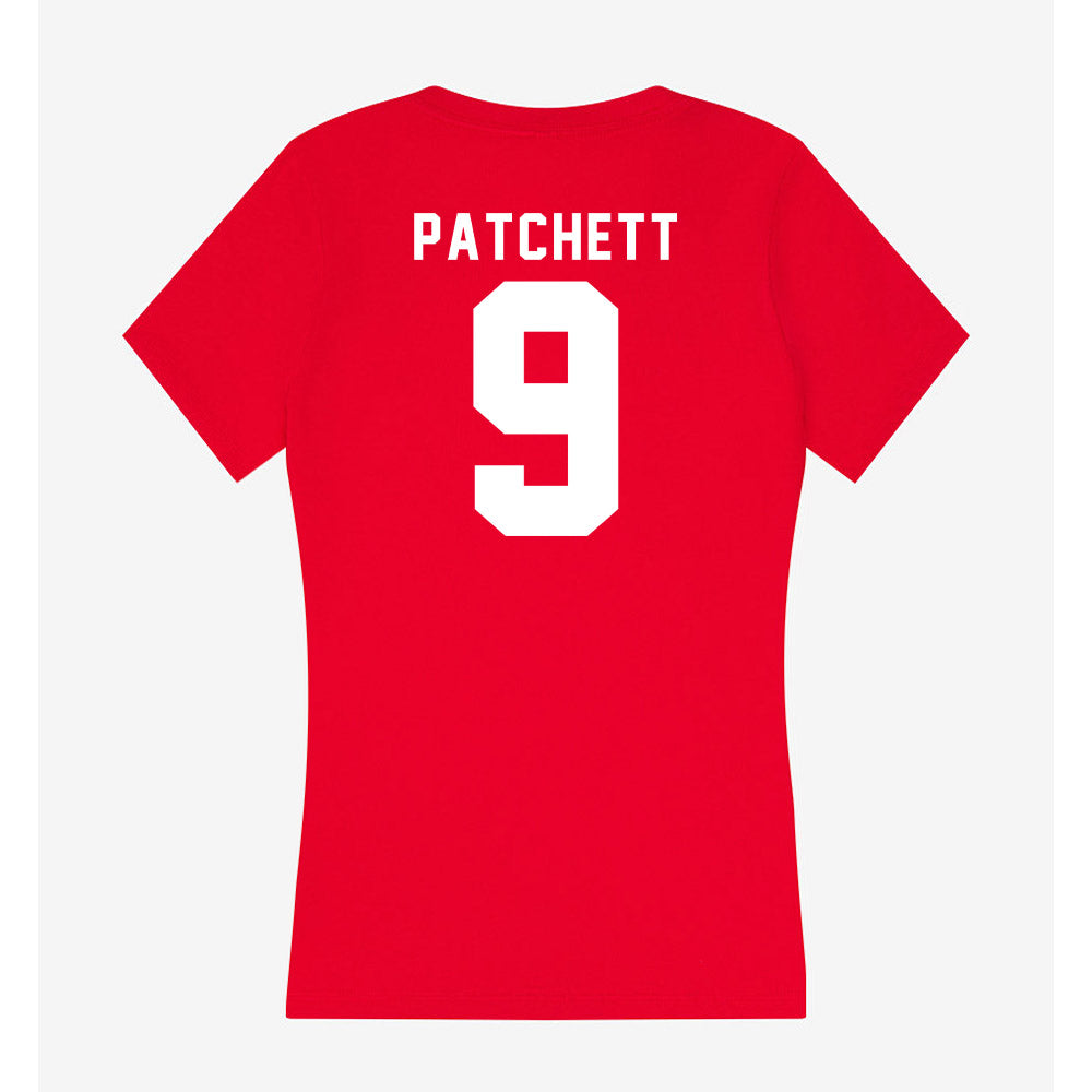 Bradley - NCAA Women's Volleyball : Ava Patchett - Women's V-Neck T-Shirt-1