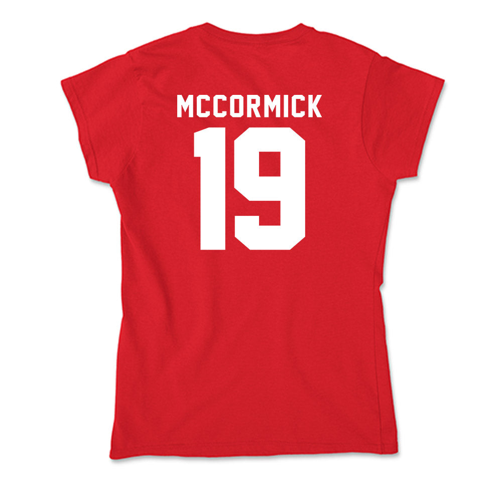 Bradley - NCAA Baseball : Colin McCormick - Soft Style Women’s T-Shirt-1
