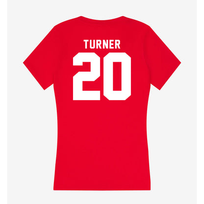 Bradley - NCAA Softball : Olivia Turner - Women's V-Neck T-Shirt-1