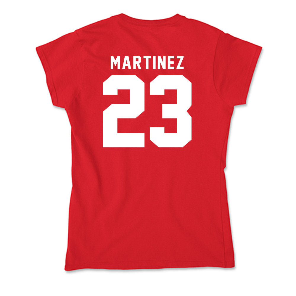 Bradley - NCAA Baseball : Anthony Martinez - Soft Style Women’s T-Shirt-1
