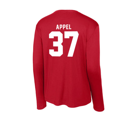 Bradley - NCAA Baseball : Brady Appel - Activewear Long Sleeve T-Shirt-1