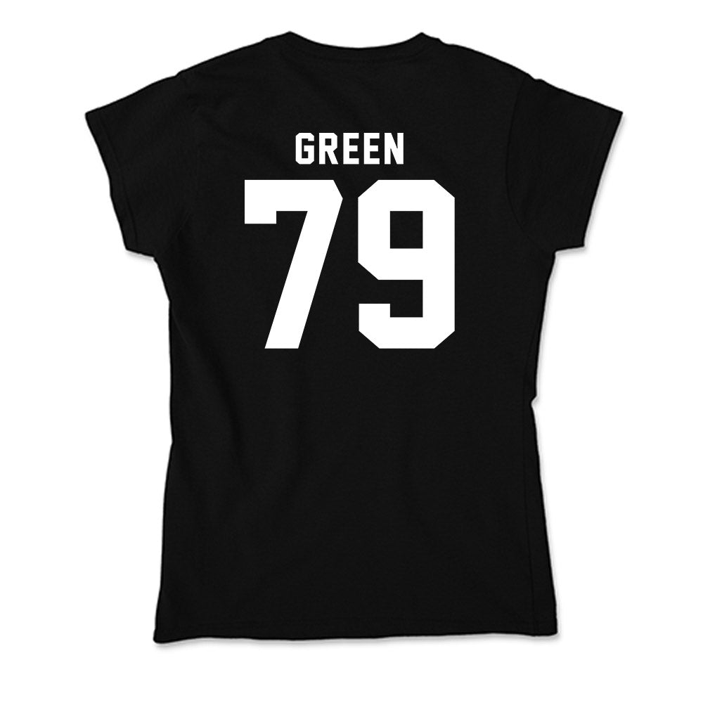 SIU Carbondale - NCAA Football : Donte Green - Soft Style Women’s T-Shirt-1