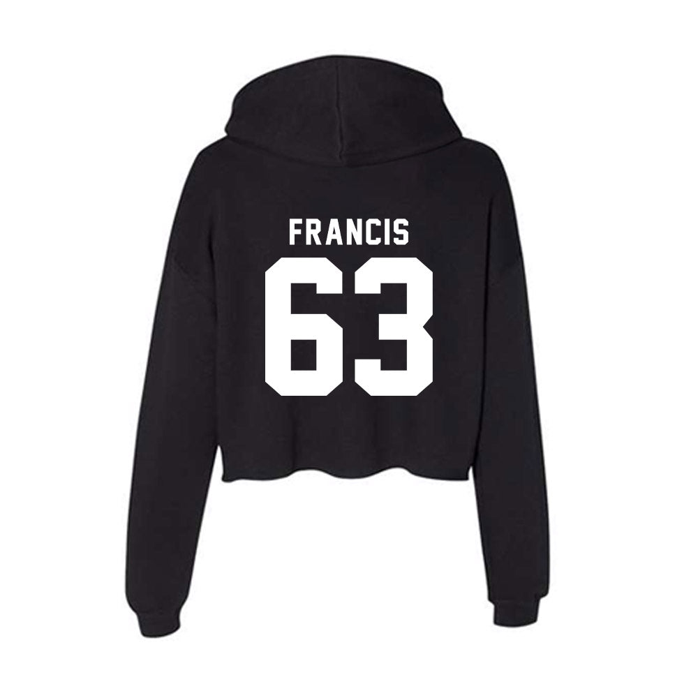 SIU Carbondale - NCAA Football : Kellen Francis - Women's Crop Fleece Hoodie-1
