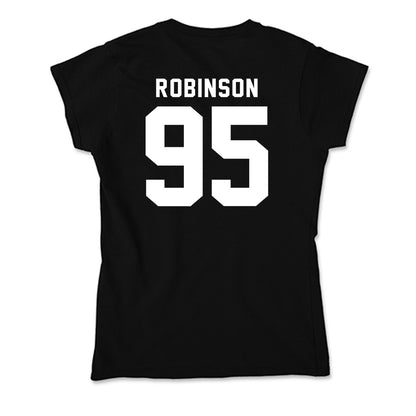 SIU Carbondale - NCAA Football : Caillou Robinson - Soft Style Women’s T-Shirt-1