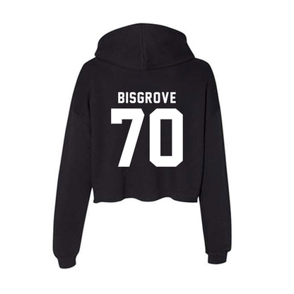 SIU Carbondale - NCAA Football : Brendan Bisgrove - Women's Crop Fleece Hoodie-1