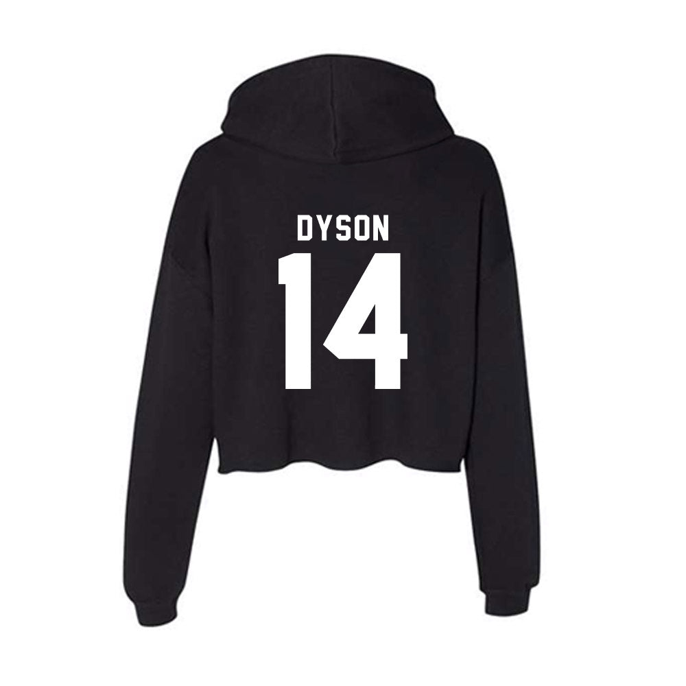 SIU Carbondale - NCAA Football : Traivon Dyson - Women's Crop Fleece Hoodie-1