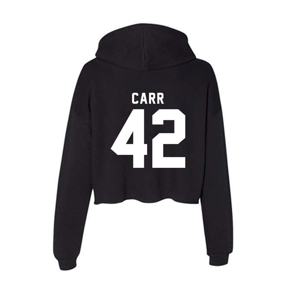 SIU Carbondale - NCAA Football : Patrick Carr - Women's Crop Fleece Hoodie-1