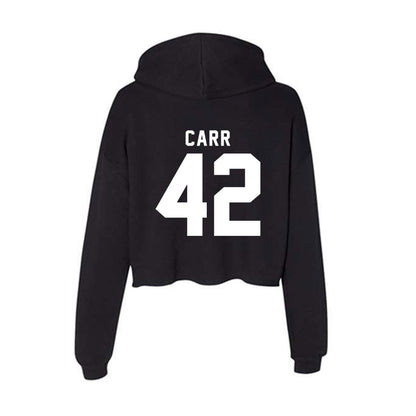 SIU Carbondale - NCAA Football : Patrick Carr - Women's Crop Fleece Hoodie-1