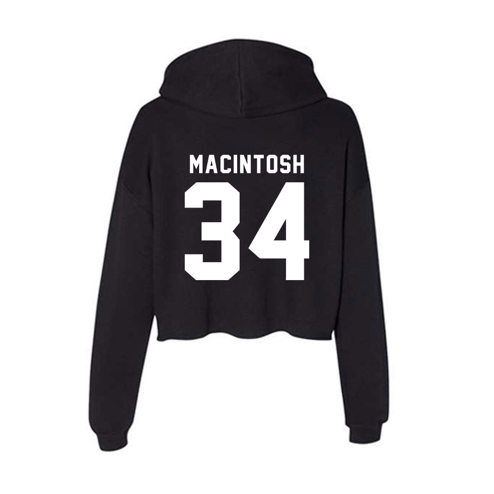 SIU Carbondale - NCAA Baseball : Jack MacIntosh - Women's Crop Fleece Hoodie-1