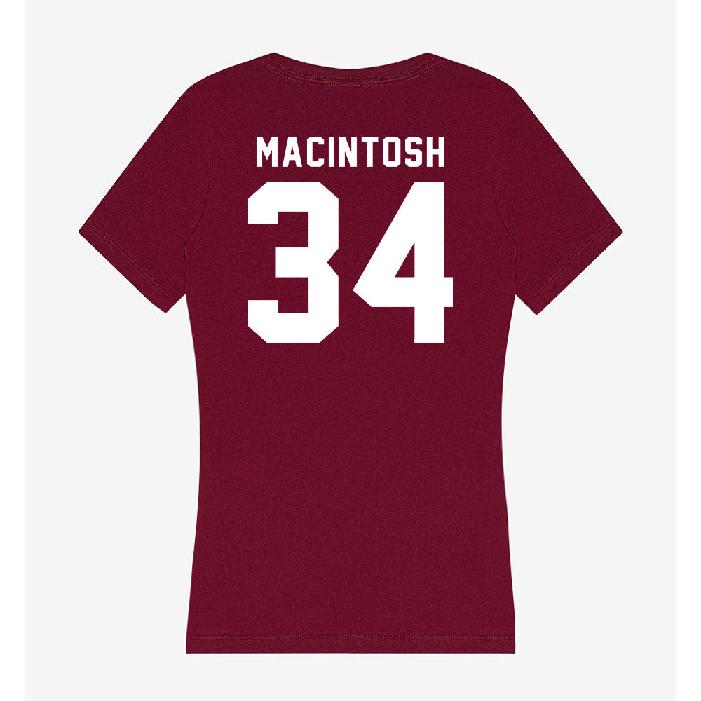 SIU Carbondale - NCAA Baseball : Jack MacIntosh - Women's V-Neck T-Shirt-1