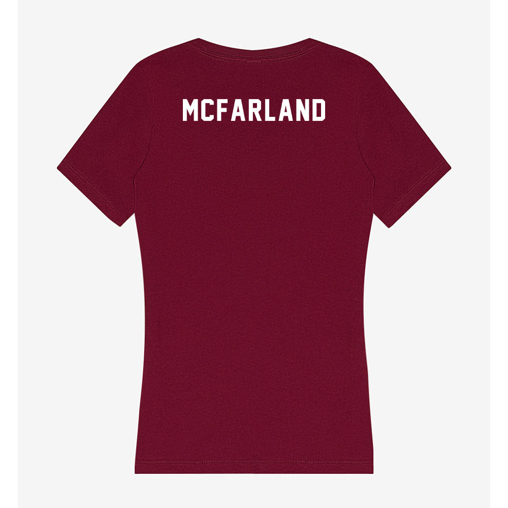 SIU Carbondale - NCAA Women's Volleyball : Ella McFarland - Women's V-Neck T-Shirt-1