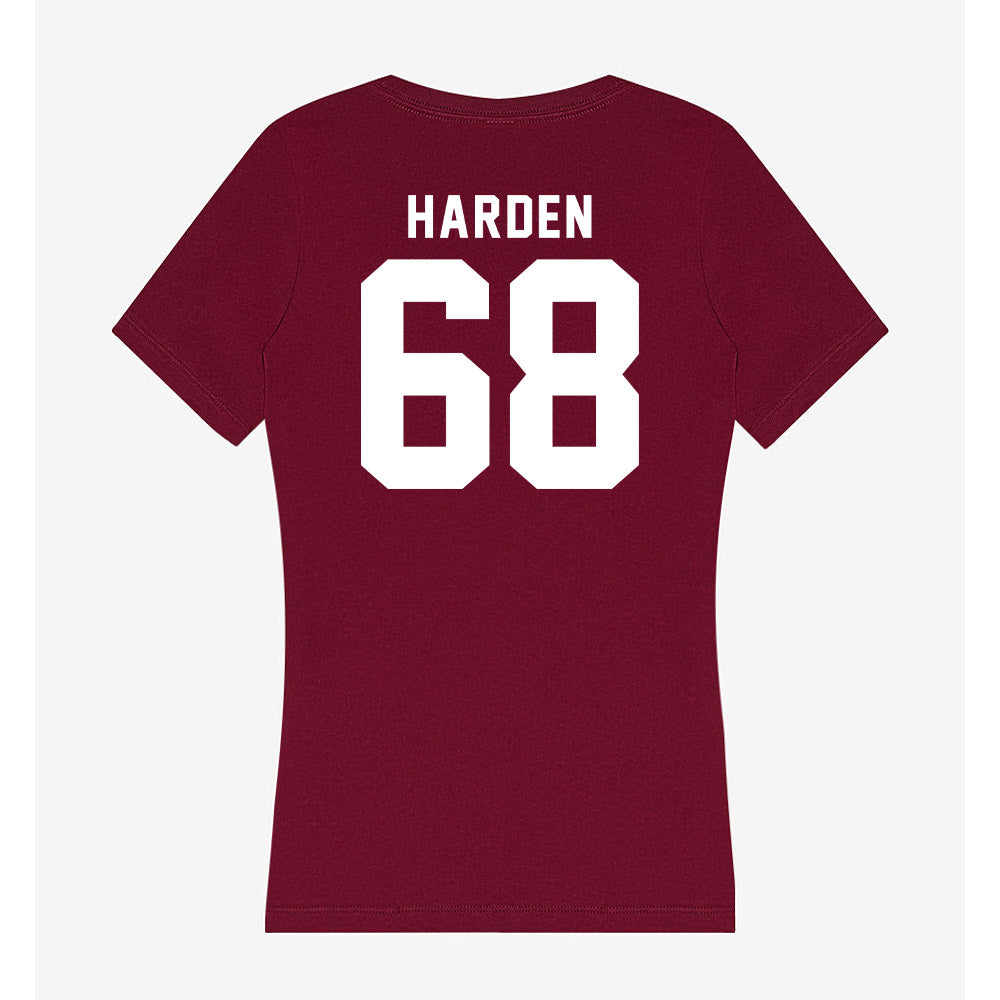 SIU Carbondale - NCAA Football : Derek Harden - Women's V-Neck T-Shirt-1