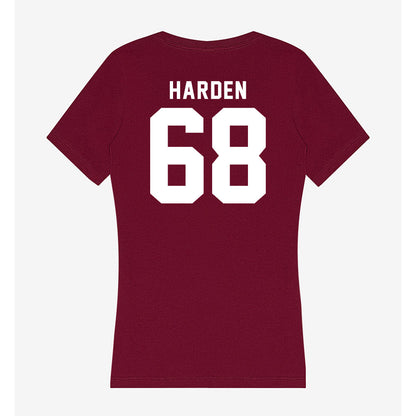 SIU Carbondale - NCAA Football : Derek Harden - Women's V-Neck T-Shirt-1