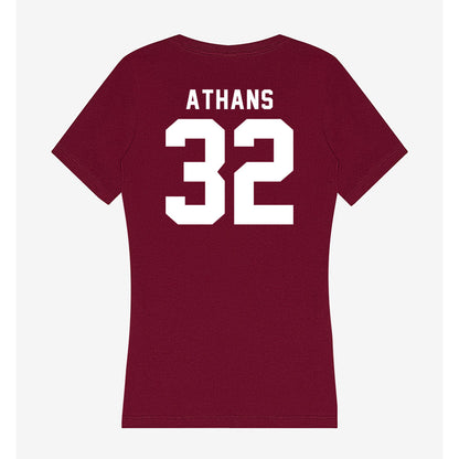 SIU Carbondale - NCAA Football : Jimmy Athans - Women's V-Neck T-Shirt-1