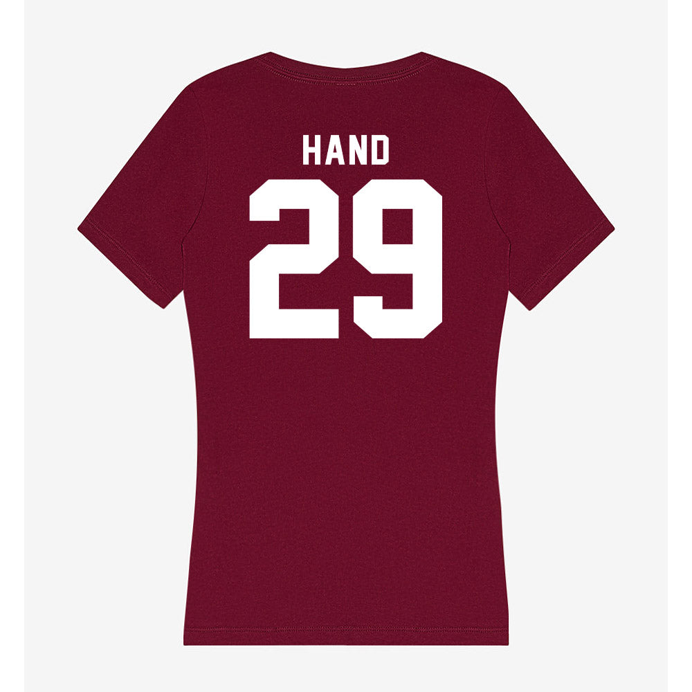 SIU Carbondale - NCAA Baseball : Nolan Hand - Women's V-Neck T-Shirt-1