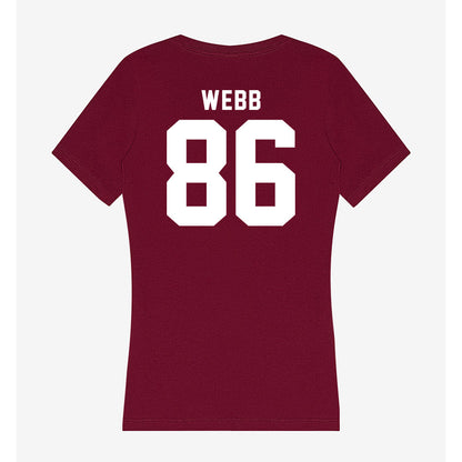 SIU Carbondale - NCAA Football : Jack Webb - Women's V-Neck T-Shirt-1