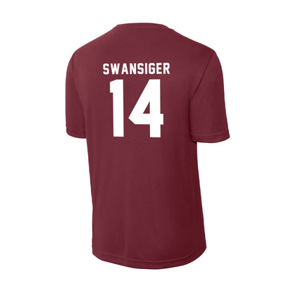SIU Carbondale - NCAA Women's Volleyball : Ella Swansiger - Activewear T-Shirt-1
