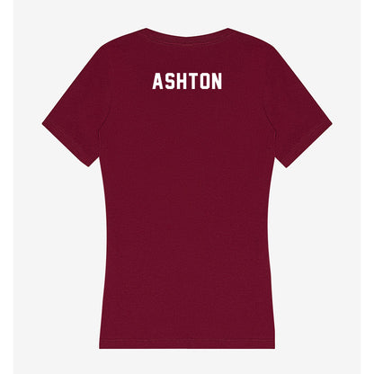 SIU Carbondale - NCAA Men's Track & Field : Shane Ashton - Women's V-Neck T-Shirt-1