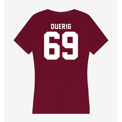 SIU Carbondale - NCAA Football : Aidan Duerig - Women's V-Neck T-Shirt-1