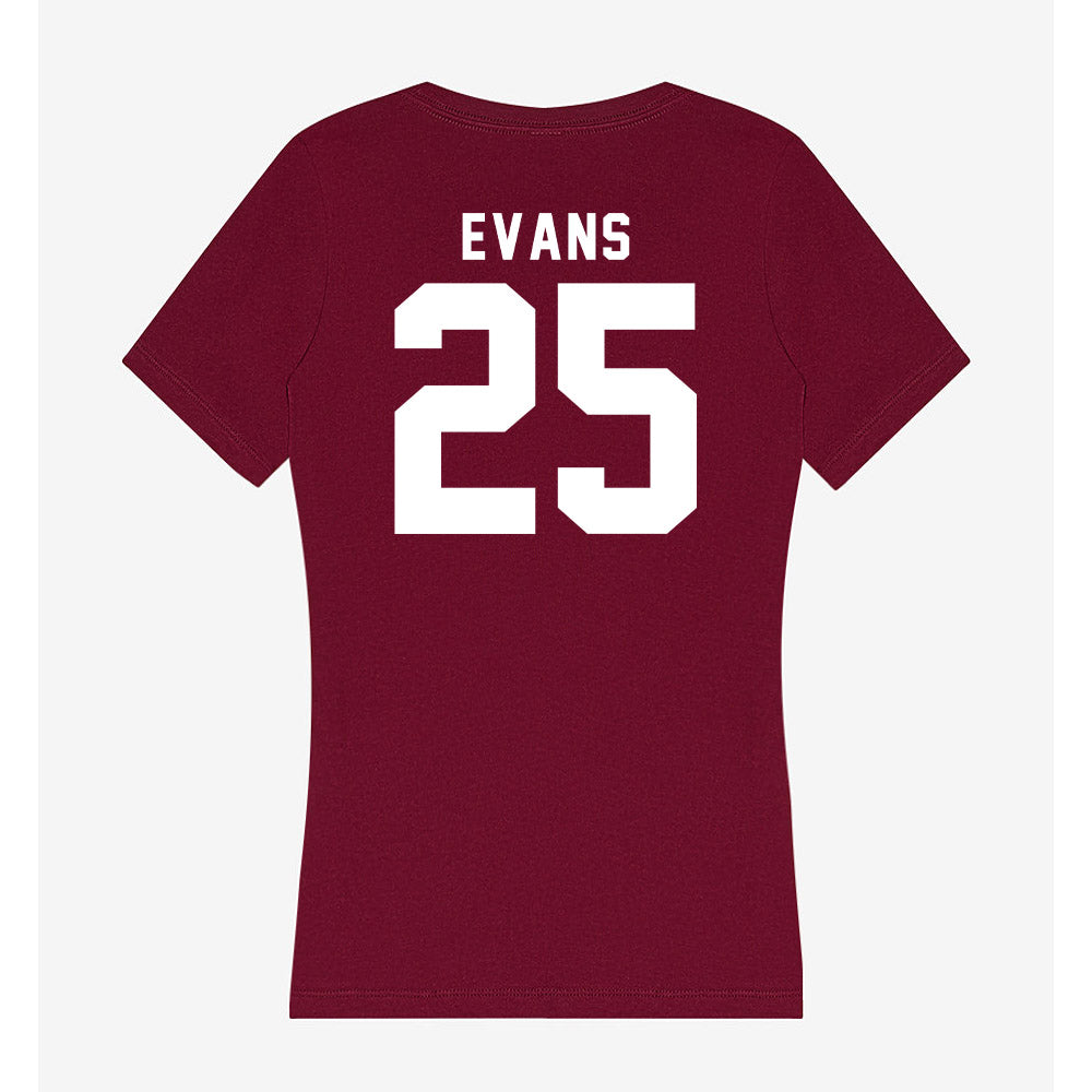 SIU Carbondale - NCAA Baseball : Andrew Evans - Women's V-Neck T-Shirt-1