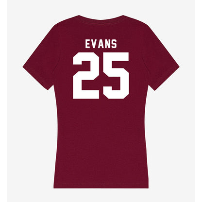 SIU Carbondale - NCAA Baseball : Andrew Evans - Women's V-Neck T-Shirt-1