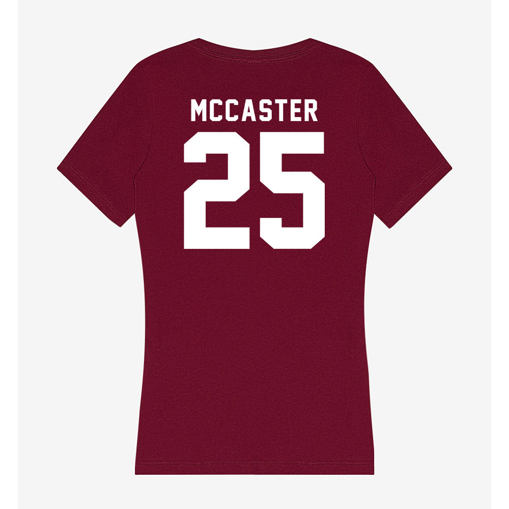 SIU Carbondale - NCAA Football : Jayden McCaster - Women's V-Neck T-Shirt-1