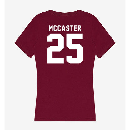 SIU Carbondale - NCAA Football : Jayden McCaster - Women's V-Neck T-Shirt-1