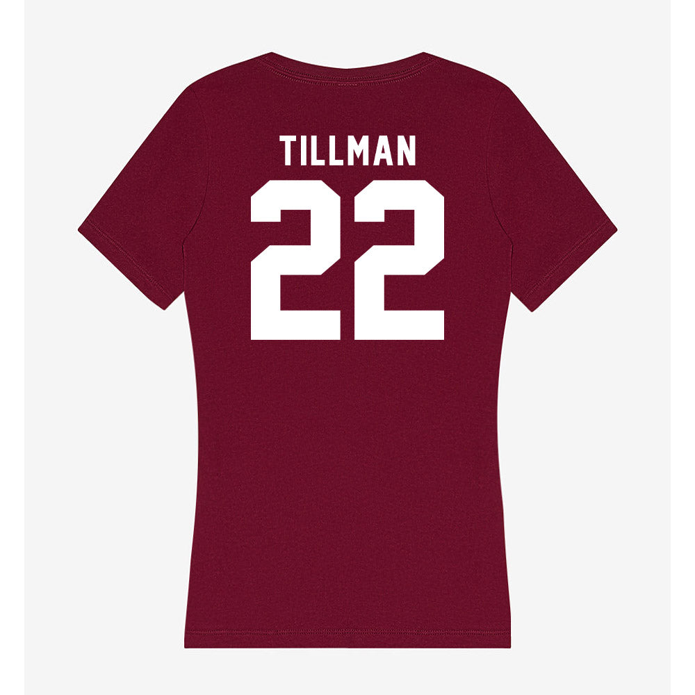 SIU Carbondale - NCAA Football : Joshua Tillman - Women's V-Neck T-Shirt-1