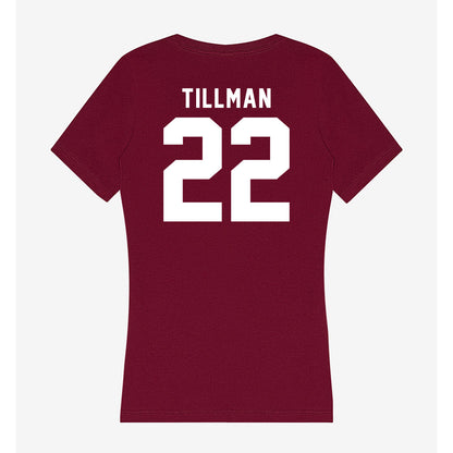 SIU Carbondale - NCAA Football : Joshua Tillman - Women's V-Neck T-Shirt-1