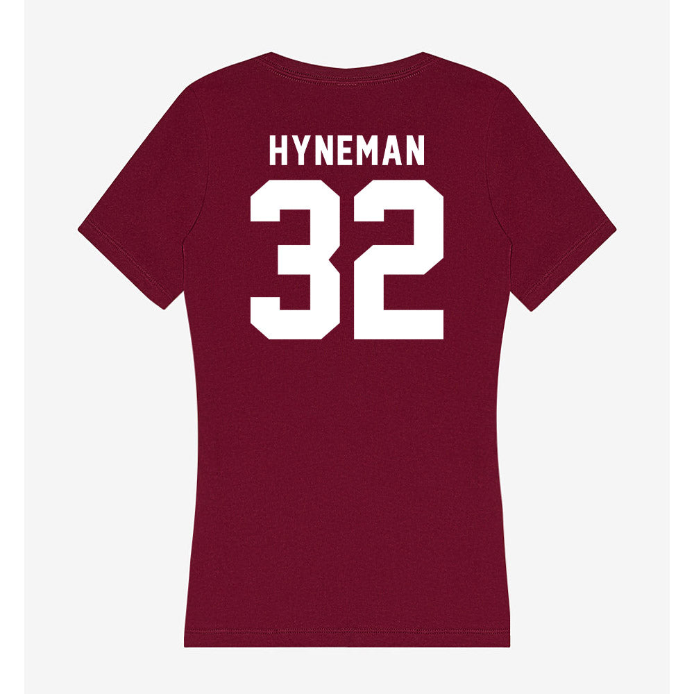 SIU Carbondale - NCAA Baseball : Josh Hyneman - Women's V-Neck T-Shirt-1