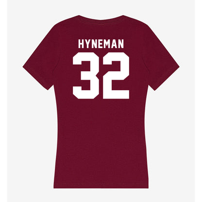 SIU Carbondale - NCAA Baseball : Josh Hyneman - Women's V-Neck T-Shirt-1