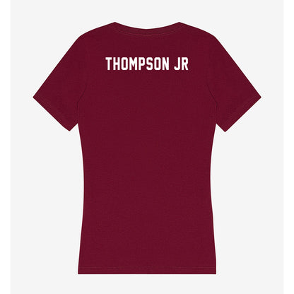 SIU Carbondale - NCAA Men's Track & Field : Monroe Thompson Jr - Women's V-Neck T-Shirt-1