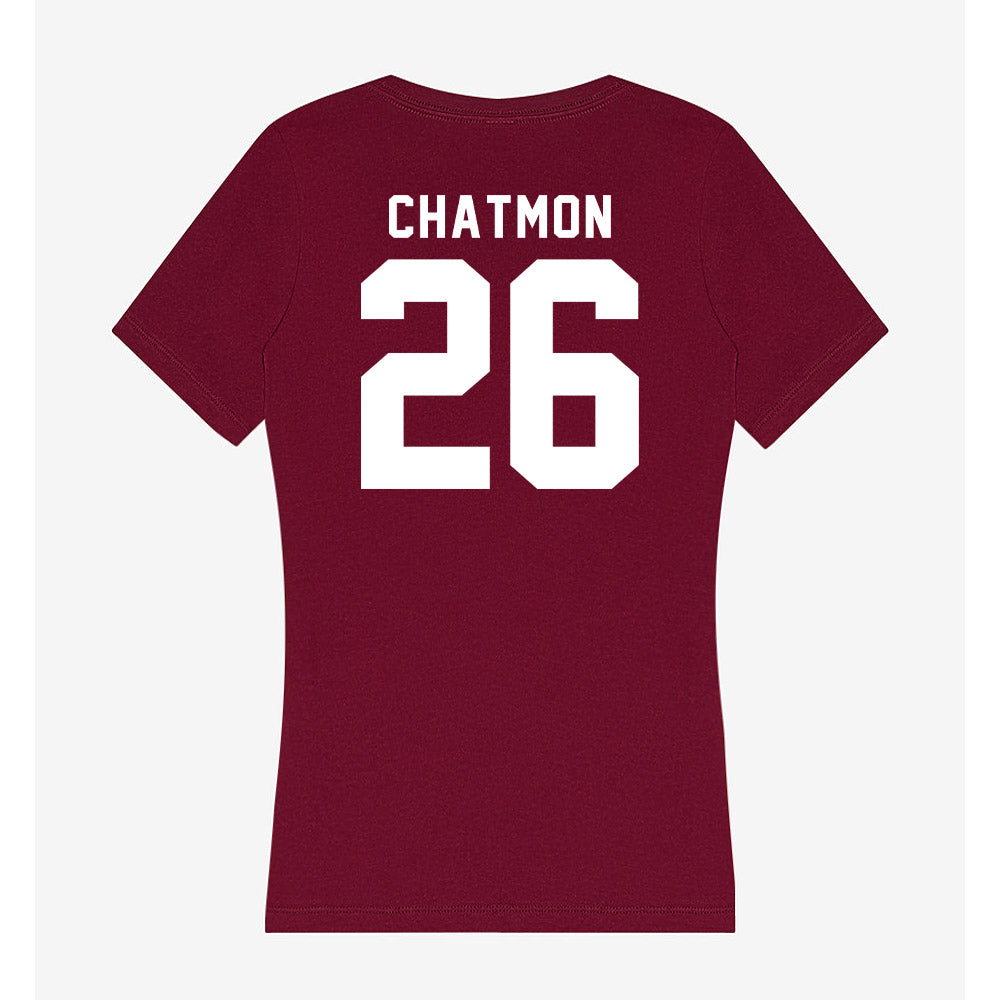 SIU Carbondale - NCAA Football : Quade Chatmon - Women's V-Neck T-Shirt-1