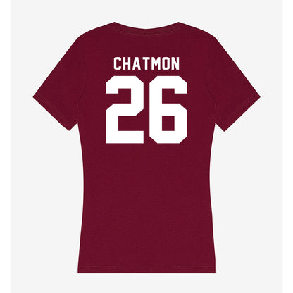 SIU Carbondale - NCAA Football : Quade Chatmon - Women's V-Neck T-Shirt-1