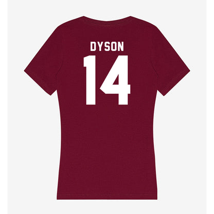 SIU Carbondale - NCAA Football : Traivon Dyson - Women's V-Neck T-Shirt-1