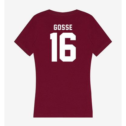 SIU Carbondale - NCAA Women's Soccer : Brooke Gosse - Women's V-Neck T-Shirt-1