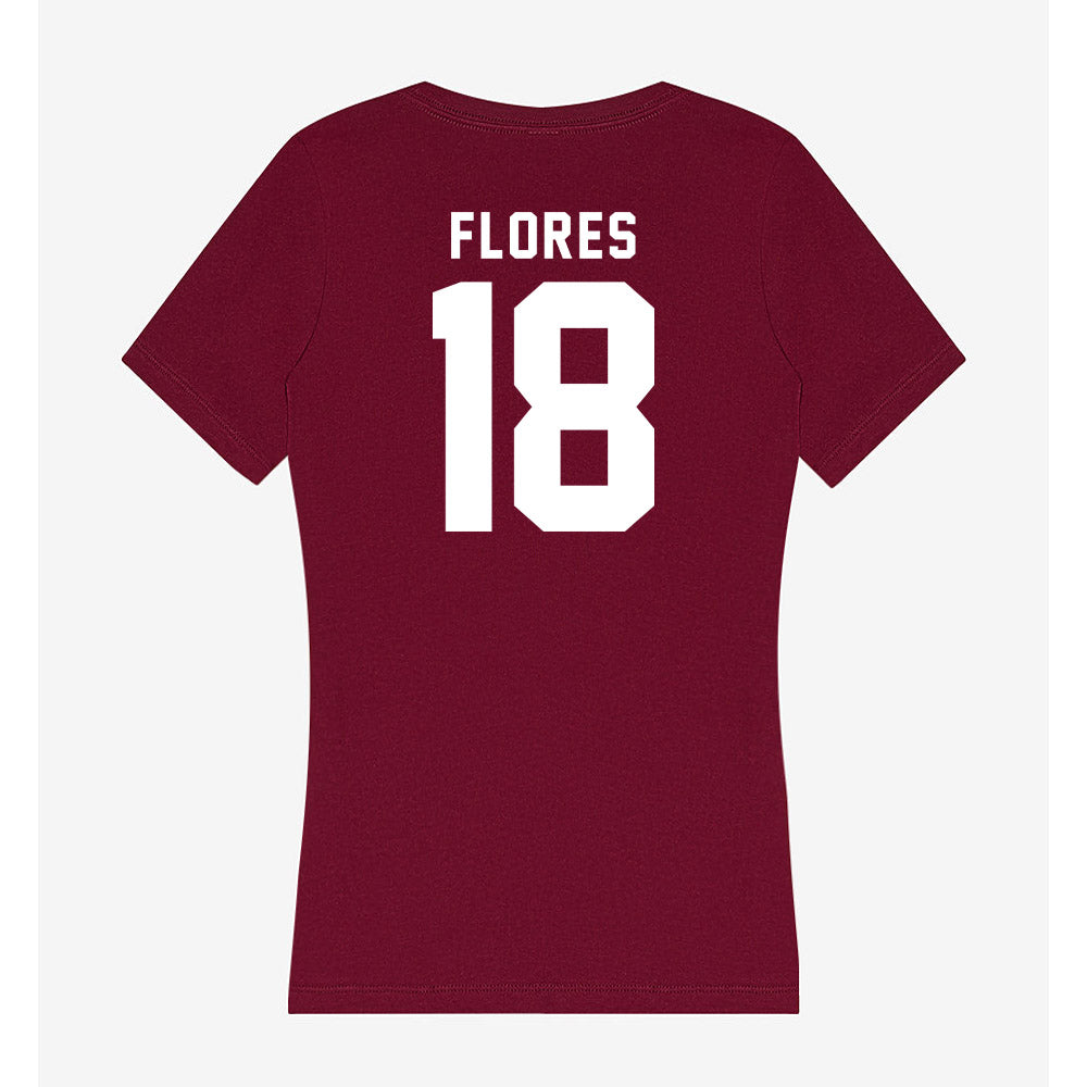 SIU Carbondale - NCAA Baseball : Jaden Flores - Women's V-Neck T-Shirt-1