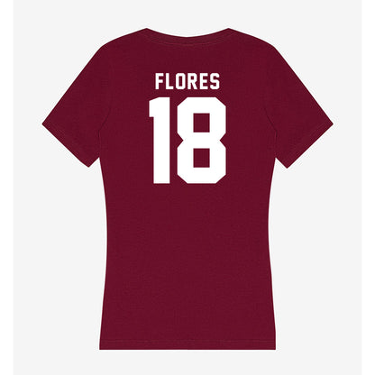 SIU Carbondale - NCAA Baseball : Jaden Flores - Women's V-Neck T-Shirt-1