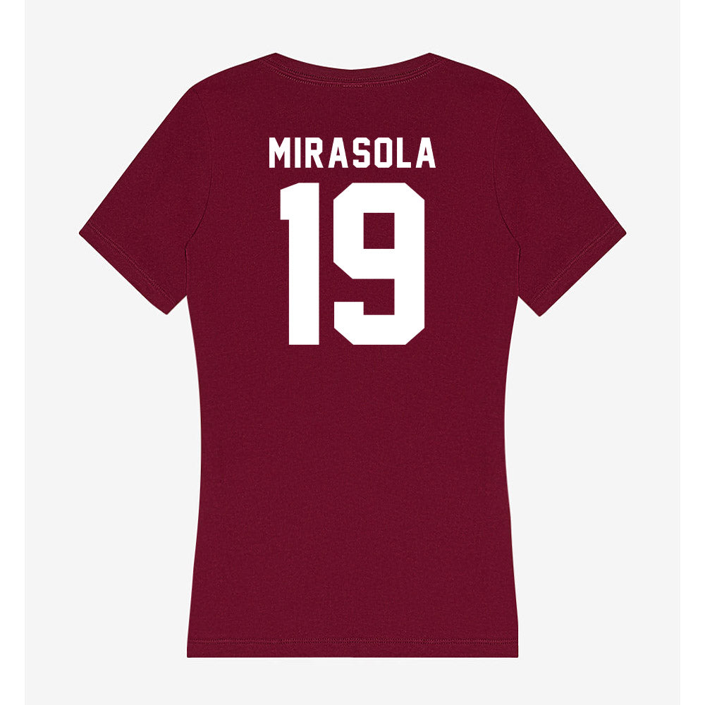 SIU Carbondale - NCAA Football : Jc Mirasola - Women's V-Neck T-Shirt-1