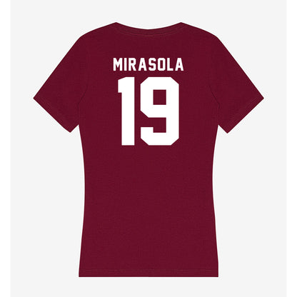 SIU Carbondale - NCAA Football : Jc Mirasola - Women's V-Neck T-Shirt-1