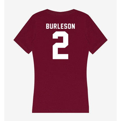 SIU Carbondale - NCAA Women's Soccer : Avery Burleson - Women's V-Neck T-Shirt-1