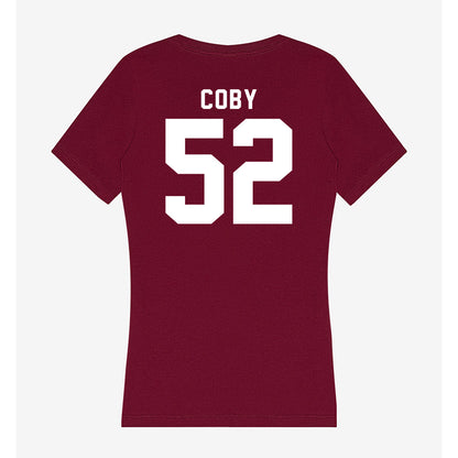 SIU Carbondale - NCAA Football : Ryan Coby - Women's V-Neck T-Shirt-1