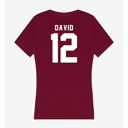 SIU Carbondale - NCAA Women's Soccer : Ziv David - Women's V-Neck T-Shirt-1