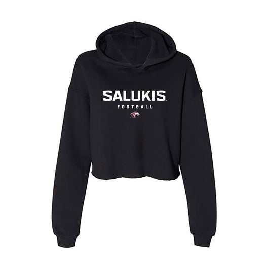 SIU Carbondale - NCAA Football : Hunter Niklos - Women's Crop Fleece Hooded Sweatshirt-0