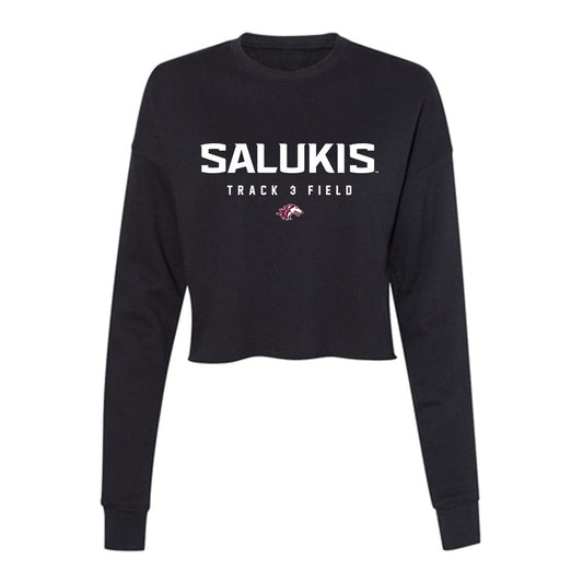 SIU Carbondale - NCAA Men's Track & Field : Henry Harsy - Women's Cropped Crew Fleece-0