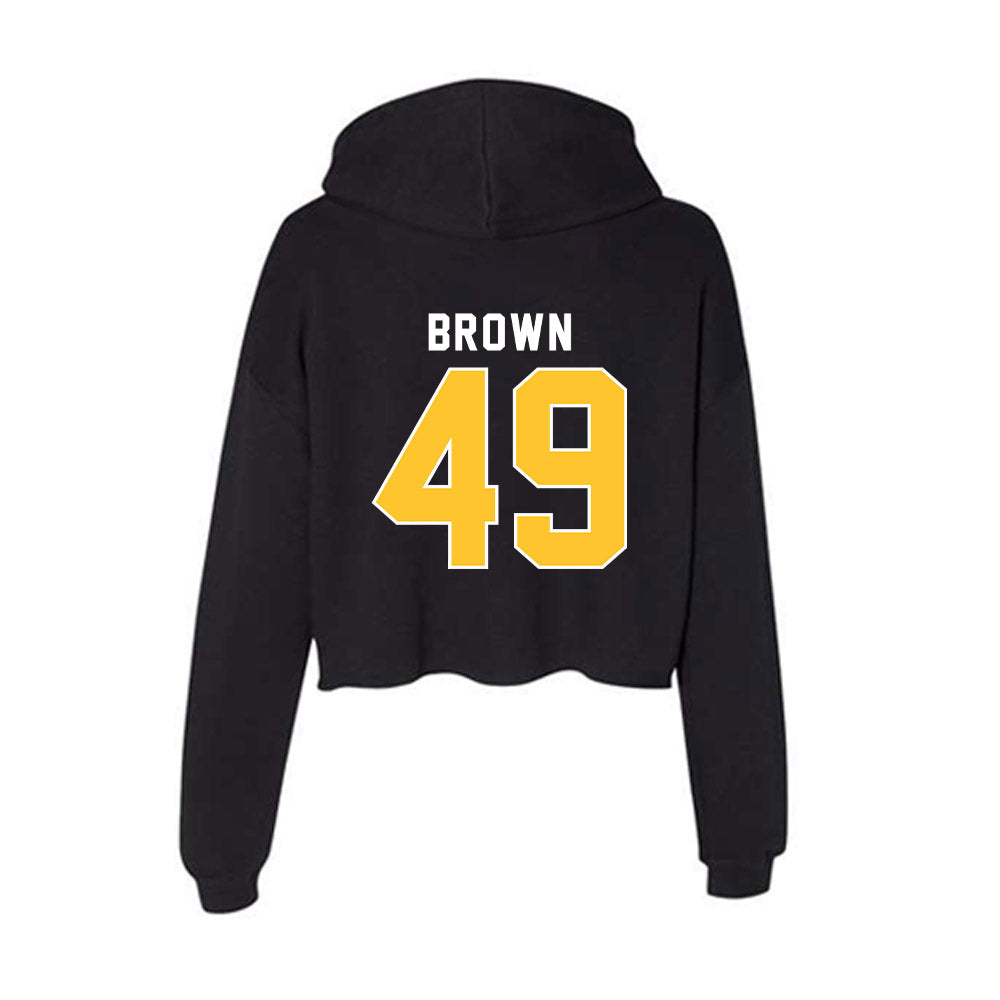 SLU - NCAA Football : Kendell Brown - Women's Crop Fleece Hoodie-1