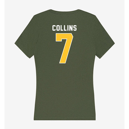 SLU - NCAA Women's Basketball : Aliyah Collins - Women's V-Neck T-Shirt-1
