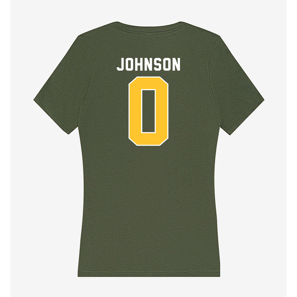 SLU - NCAA Football : Jirrea Johnson - Women's V-Neck T-Shirt-1