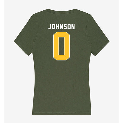 SLU - NCAA Football : Jirrea Johnson - Women's V-Neck T-Shirt-1